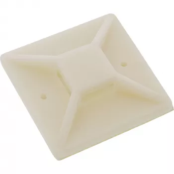 Adhesive kabelis Tie Mounts InLine 40×40 mm, beige, pack of 10