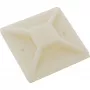 Adhesive kabelis Tie Mounts InLine 40×40 mm, beige, pack of 10