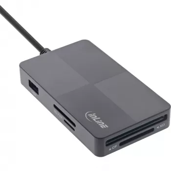 InLine 66772F karšu lasītājs USB pelēks