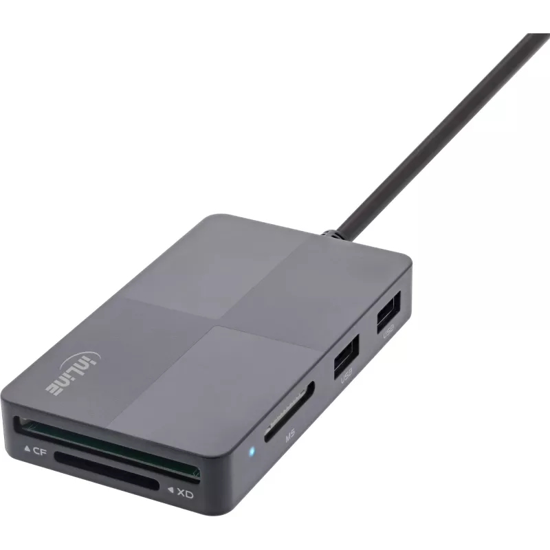 InLine 66772F karšu lasītājs USB pelēks