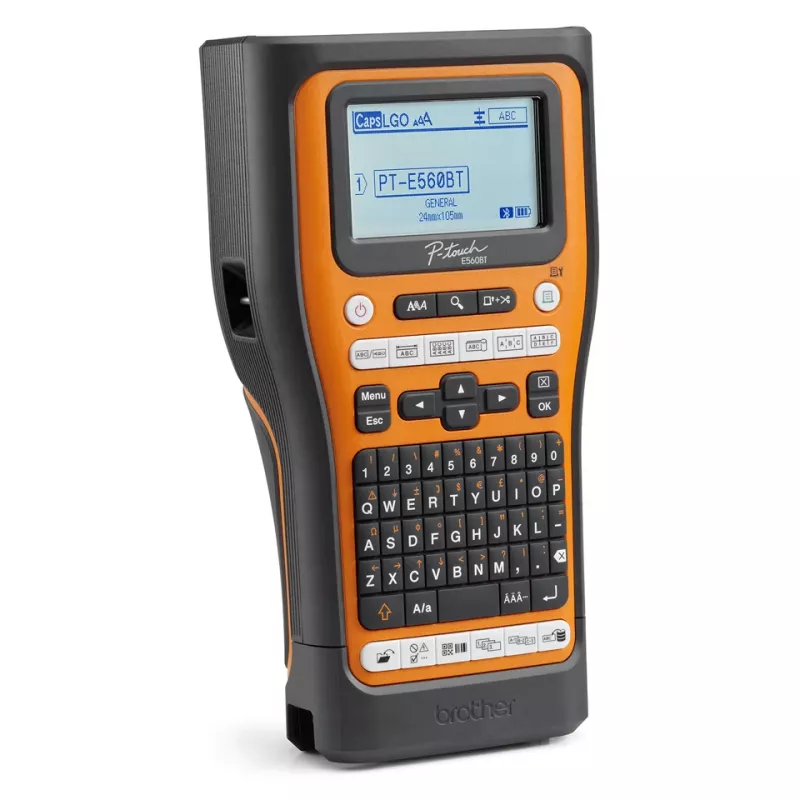 Brother PT-E560BTSP etiķešu printeris Termiskā pārnešana 180 x 180 DPI 30 mm/s Vadu un bezvadu HSE/TZe Bluetooth QWERTZ
