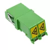 Fiber Optical Adapter InLine 89989O LC/LC SM Female/Female zaļa