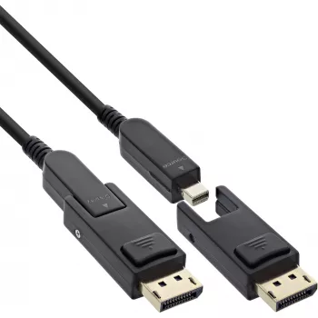 InLine 17250O DisplayPort kabelis 50 m Mini DisplayPort / DisplayPort Melns