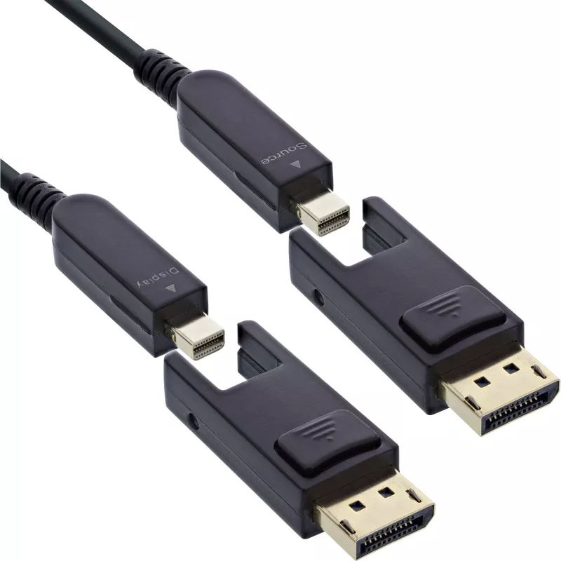 InLine 17250O DisplayPort kabelis 50 m Mini DisplayPort / DisplayPort Melns