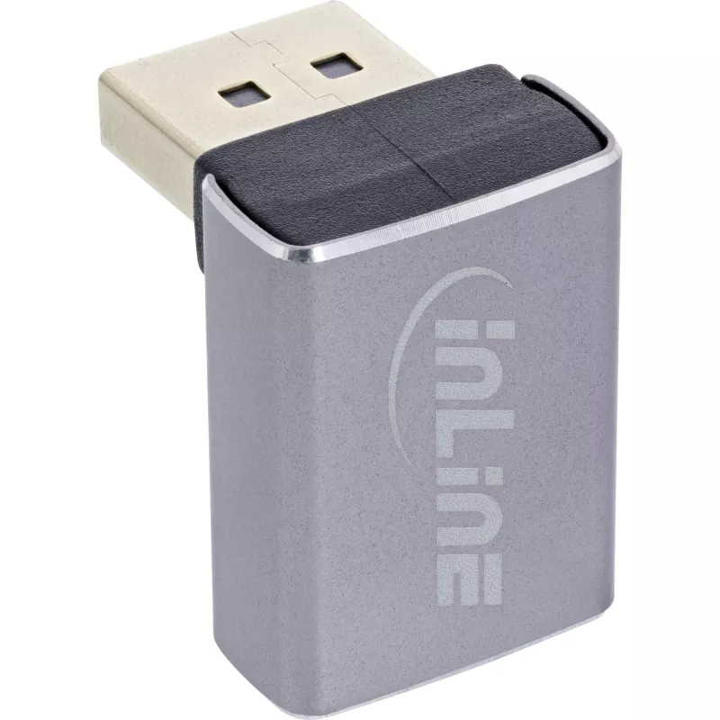 InLine 17291G kabeļa dzimuma mainītājs DisplayPort Pelēks, Melns