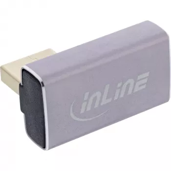 DisplayPort dzimuma mainītājs InLine 17291I pelēks melns zelta pārklājums