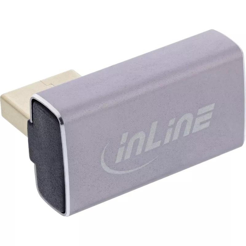 DisplayPort dzimuma mainītājs InLine 17291I pelēks melns zelta pārklājums