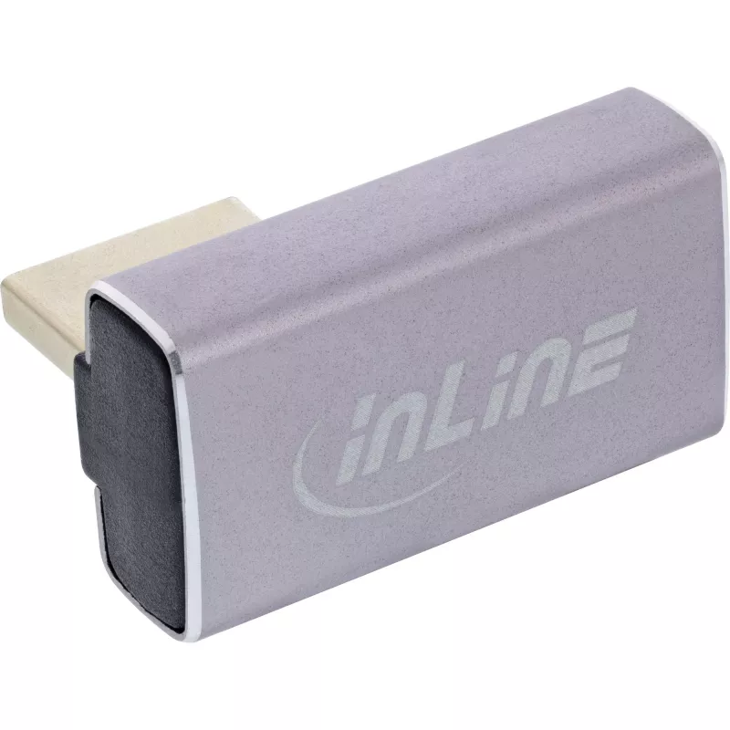 DisplayPort dzimuma pārveidotājs InLine 17291H pelēks/melns ar zeltītiem kontaktiem