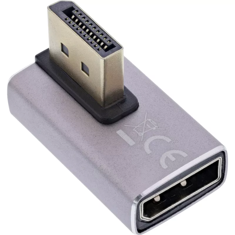 DisplayPort dzimuma pārveidotājs InLine 17291H pelēks/melns ar zeltītiem kontaktiem