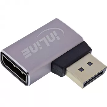 InLine 17291D kabeļa savienotāja pārveidotājs DisplayPort pelēks, melns