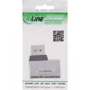 InLine 17291D kabeļa savienotāja pārveidotājs DisplayPort pelēks, melns