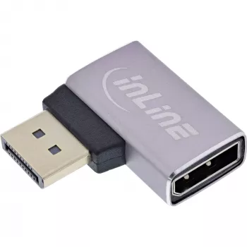 InLine 17291E kabeļa savienotāja adapteris DisplayPort pelēks, melns