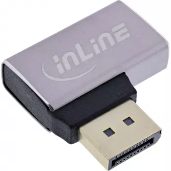InLine 17291E kabeļa savienotāja adapteris DisplayPort pelēks, melns