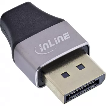 InLine 17291B kabeļa savienotāja adapteris DisplayPort Mini DisplayPort Melns, Pelēks