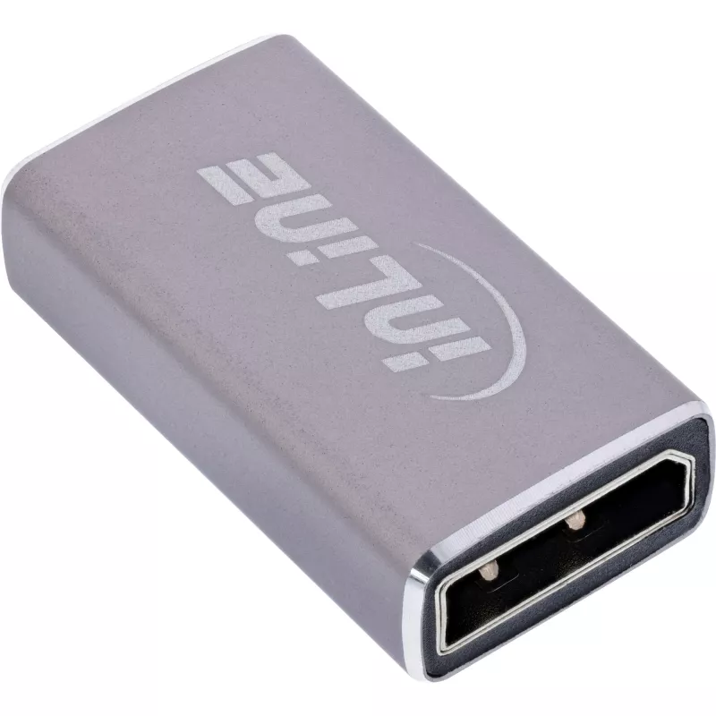 DisplayPort dzimuma pārveidotājs InLine 17291A pelēks zelta pārklājums