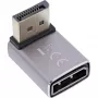 InLine 17291F kabeļa savienotāja pārveidotājs DisplayPort uz Mini DisplayPort pelēks melns