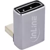 InLine 17291F kabeļa savienotāja pārveidotājs DisplayPort uz Mini DisplayPort pelēks melns