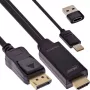 Aktīvais video pārveidotājs InLine 17161I 3840x2160 HDMI uz DisplayPort