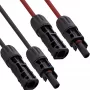 InLine saules kabeļa pagarinātāja komplekts 4 mm², melns/sarkans, 1,5 m – saules PV pagarinātājs