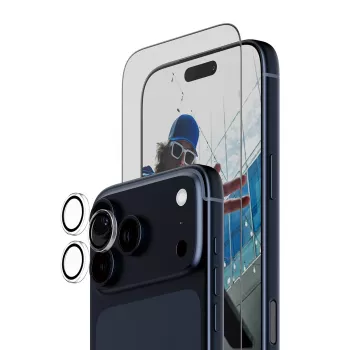 PanzerGlass 2-in-1 Essentials komplekts iPhone 17 Pro Max Skrāpējumiem un triecieniem izturīgs