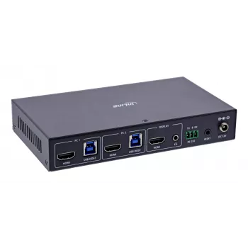 InLine 57885C KVM slēdzis Rack stiprinājums Melns