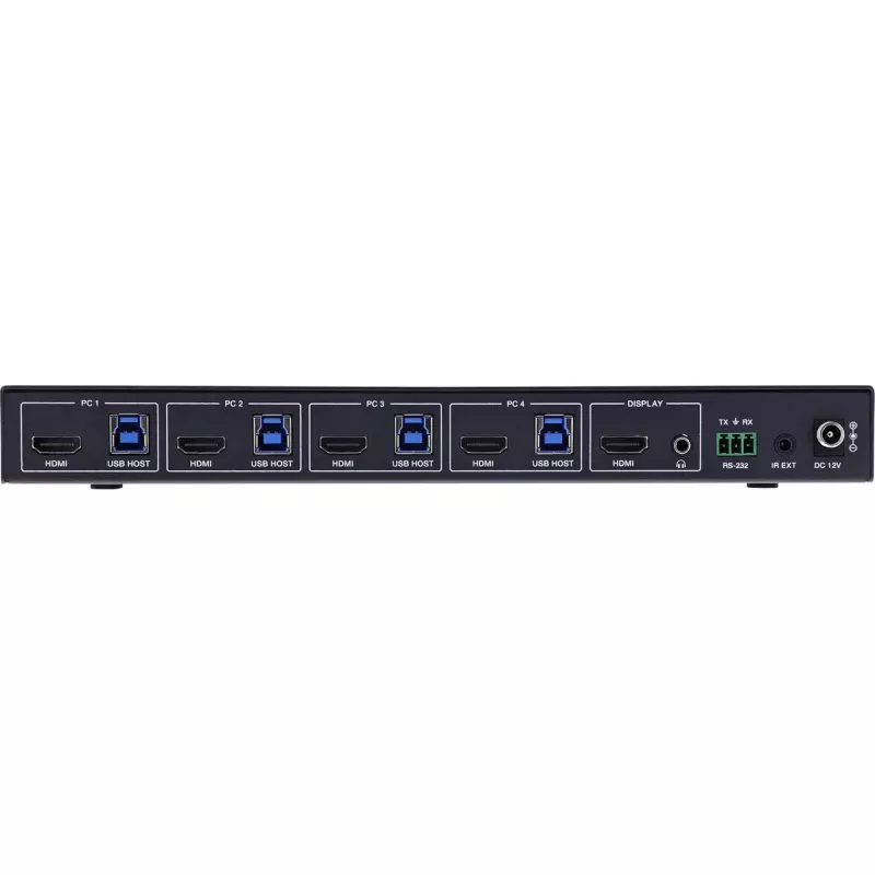 InLine 57885D KVM slēdzis Rack montāža Melns