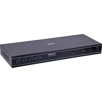 InLine 57885D KVM slēdzis Rack montāža Melns