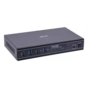 InLine 57885E KVM slēdzis, stiprināms statīvā, melns
