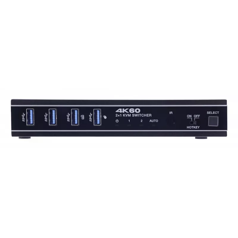 InLine 57885E KVM slēdzis, stiprināms statīvā, melns
