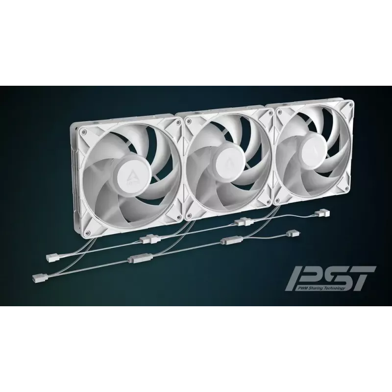 ARCTIC Freezer P14 Pro A-RGB (Balts) - 3 iepakojums 140 mm A-RGB PWM ventilators ar kabeļa sadalītāju
