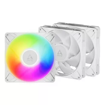 ARCTIC Freezer P14 Pro A-RGB (Balts) - 3 iepakojums 140 mm A-RGB PWM ventilators ar kabeļa sadalītāju