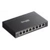 TP-Link Omada ES208GP tīkla komutators, pārvaldāms, L2, Gigabit Ethernet (10/100/1000), Power over Ethernet (PoE), DIN sliede, melns