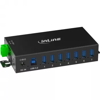 InLine 35396B interfeisa centrmezgls USB 3.2 Gen 1 (3.1 Gen 1) Type-B 5000 Mbit/s Melns