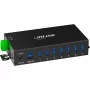 InLine 35396B interfeisa centrmezgls USB 3.2 Gen 1 (3.1 Gen 1) Type-B 5000 Mbit/s Melns