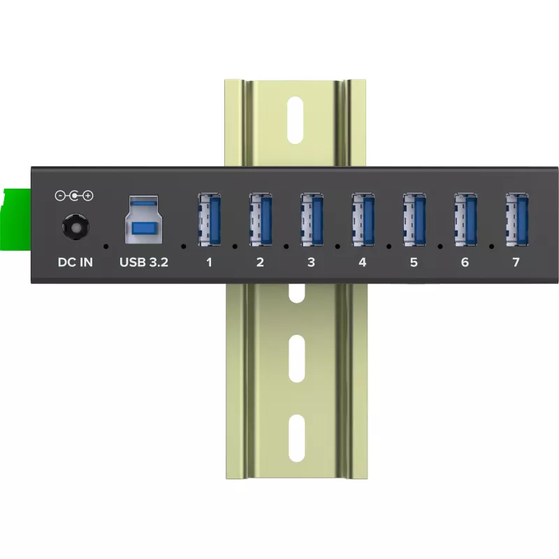 InLine 35396B interfeisa centrmezgls USB 3.2 Gen 1 (3.1 Gen 1) Type-B 5000 Mbit/s Melns