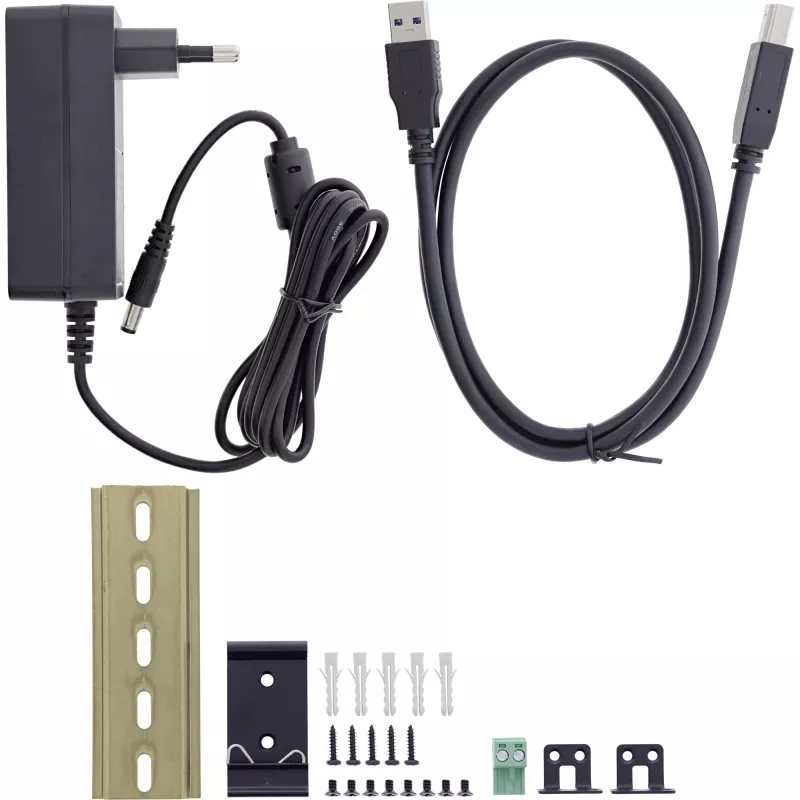 InLine 35396B interfeisa centrmezgls USB 3.2 Gen 1 (3.1 Gen 1) Type-B 5000 Mbit/s Melns