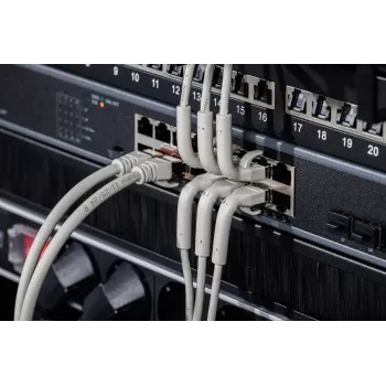 Digitus CAT 6A F-FTP lokans komutācijas kabelis, varš, 3 m, pelēks