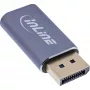 InLine 64107I video adaptera kabelis USB Type-C uz DisplayPort pelēks