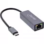 InLine 33380Q RJ-45 adapteris USB Type-C vīrišķais 1 Gbit/s pelēks