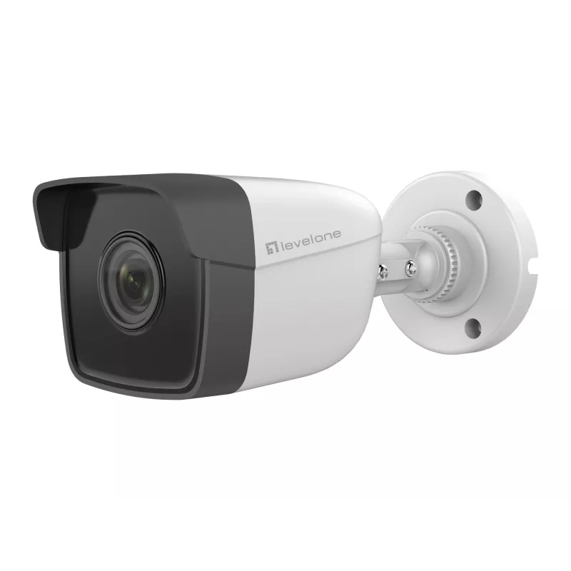 LevelOne GEMINI fiksētā IP tīkla kamera, 2 megapikseļi, H.265, 802.3af PoE, IR gaismas diodes, iekštelpām/ārtelpām