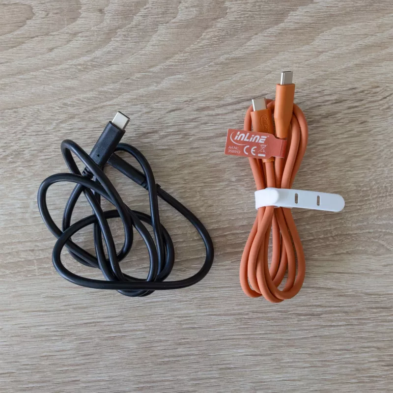 USB kabelis InLine 35892O 2m USB C oranžs USB 2.0 0.48 Gbit/s
