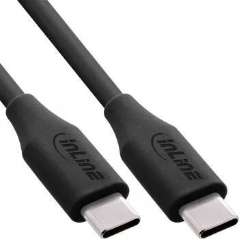 USB kabelis InLine 35892 2m USB C melns USB 2.0 0.48 Gbit/s