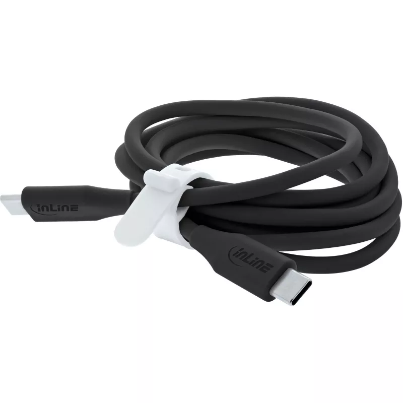 USB kabelis InLine 35892 2m USB C melns USB 2.0 0.48 Gbit/s
