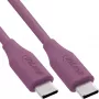 USB kabelis InLine 35891P 1m USB C violets USB 2.0 0.48 Gbit/s