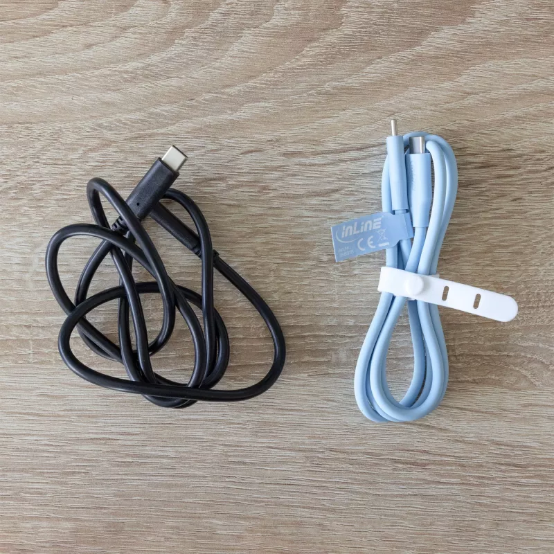 InLine 35891B USB kabelis USB 2.0 1 m USB C Zils