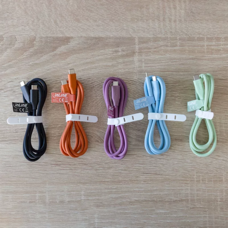 InLine 35891B USB kabelis USB 2.0 1 m USB C Zils