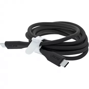 InLine 35891 USB kabelis USB 2.0 1 m USB C Melns
