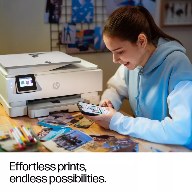 Daudzfunkciju krāsu printeris HP Envy 7930 — termālā tintes druka, A4, 4800x1200 DPI, Wi‑Fi, 15 lpp/min (melns), 10 lpp/min (krāsa)