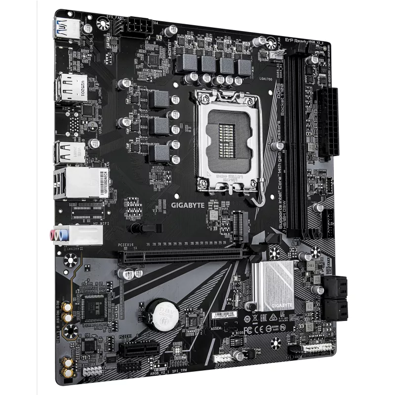 Mātesplate GIGABYTE H610M D3W LGA1700 12.–14. paaudzes Intel CPU, 5+1+1 VRM, DDR5 līdz 5600MHz, 128GB, PCIe 3.0 M.2, 1GbE, USB 3.2 Gen1
