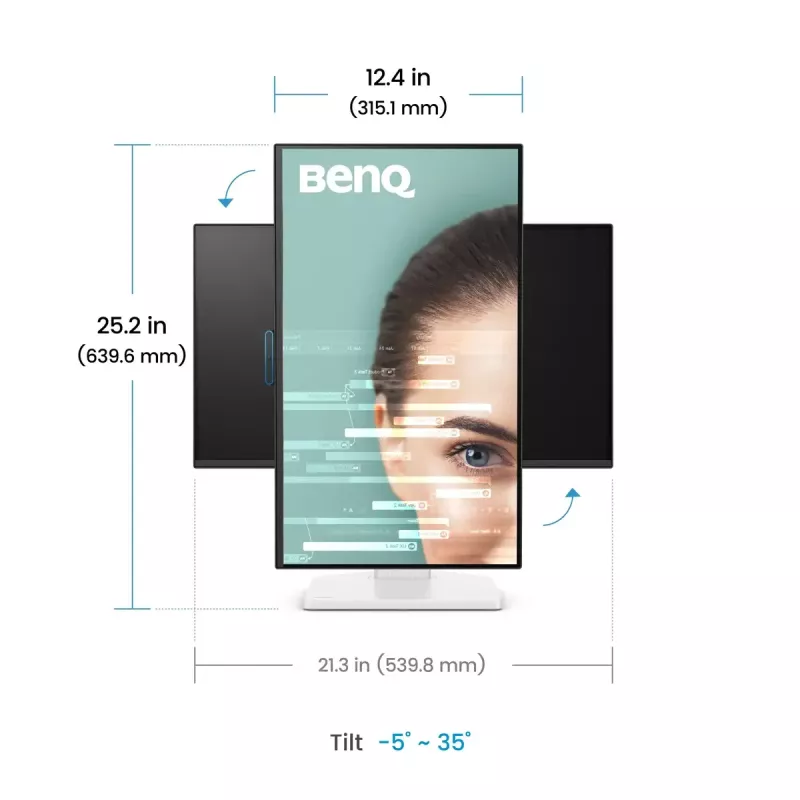 Datora monitors BenQ GW2490TC 24 collas (61 cm) IPS Full HD 1920x1080 LED, 5 ms, 178° skata leņķis, iebūvēti skaļruņi, VESA, melns/balts